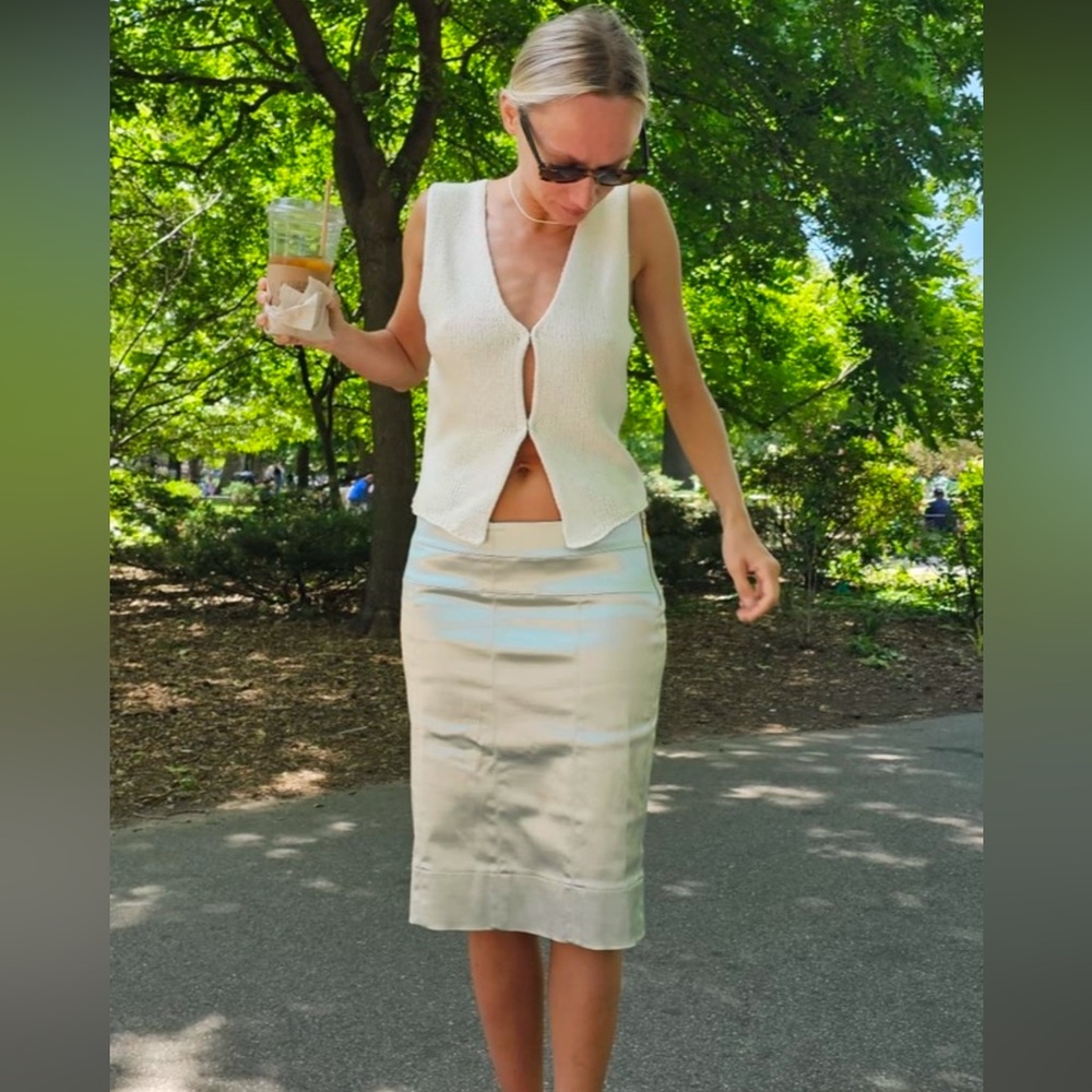 👽🌪️ Silver FENDI midi pencil skirt ! - Picture 2 of 5